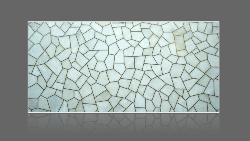 White Quartz brass Semi-Precious Stone Slab